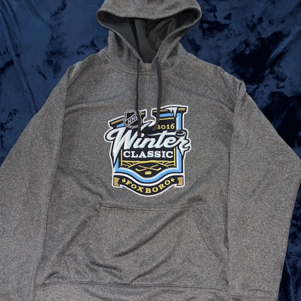 NHL Gray Winter Classic Hoodie Sweatshirt